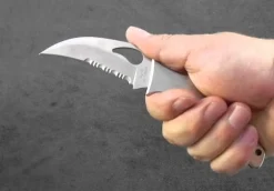 Couteau pliant Spyderco BYRD Crossbill à dents tout inox 12cm