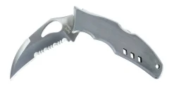 Couteau pliant Spyderco BYRD Crossbill à dents tout inox 12cm