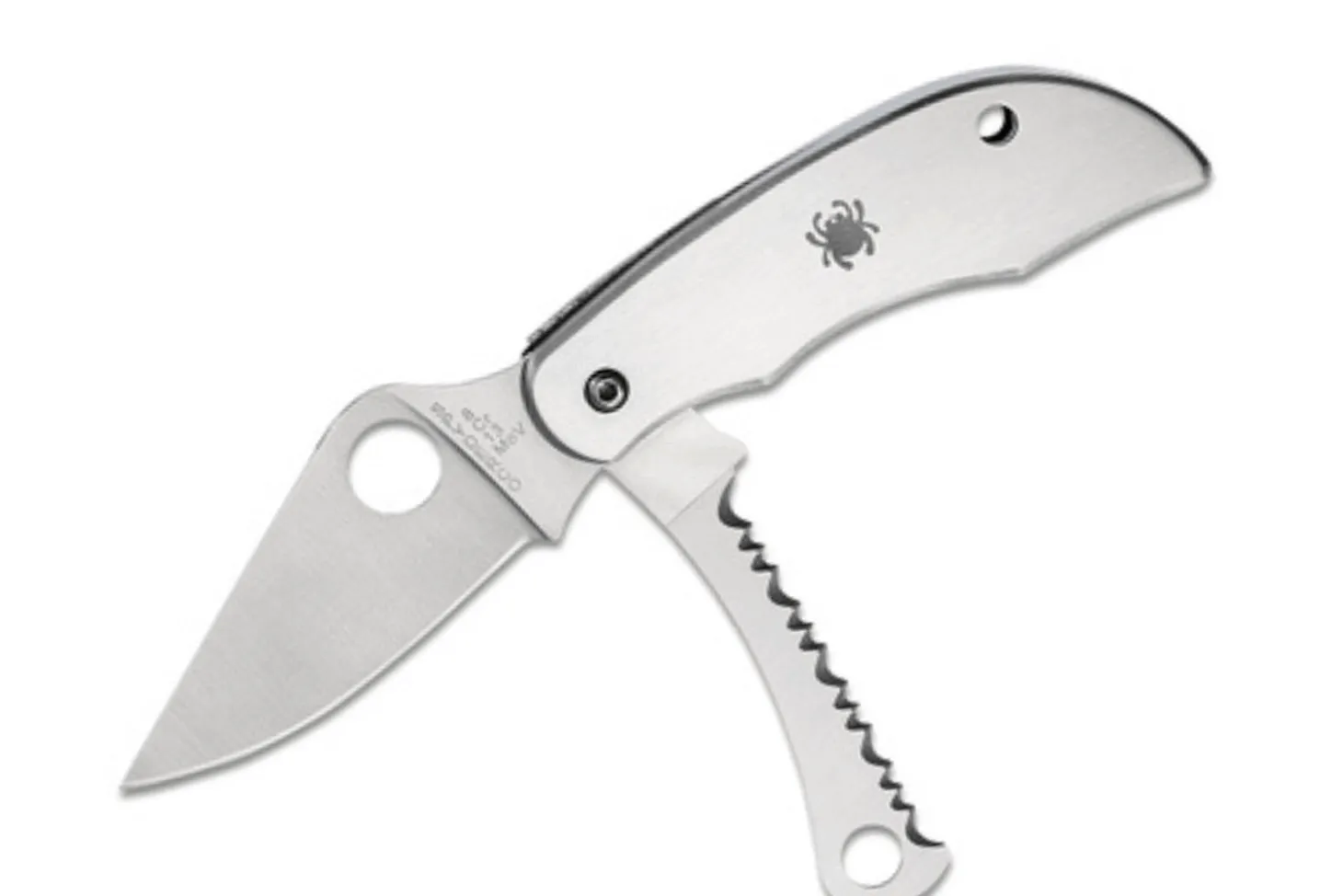 Couteau pliant Spyderco Clipitool C176PS manche en acier 6,5cm + scie