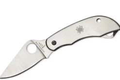 Couteau pliant Spyderco Clipitool C176PS manche en acier 6,5cm + scie