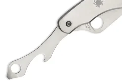 Couteau pliant Spyderco Clipitool C175P manche en acier 6,5cm + ouvre bouteille