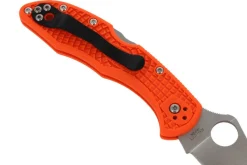 Couteau pliant Spyderco Delica 4 C11FPOR manche en nylon/fibre de verre orange 10,8cm