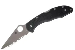 Couteau pliant Spyderco Delica 4 C11SBK denté manche nylon/fibre de verre noir 10,8cm