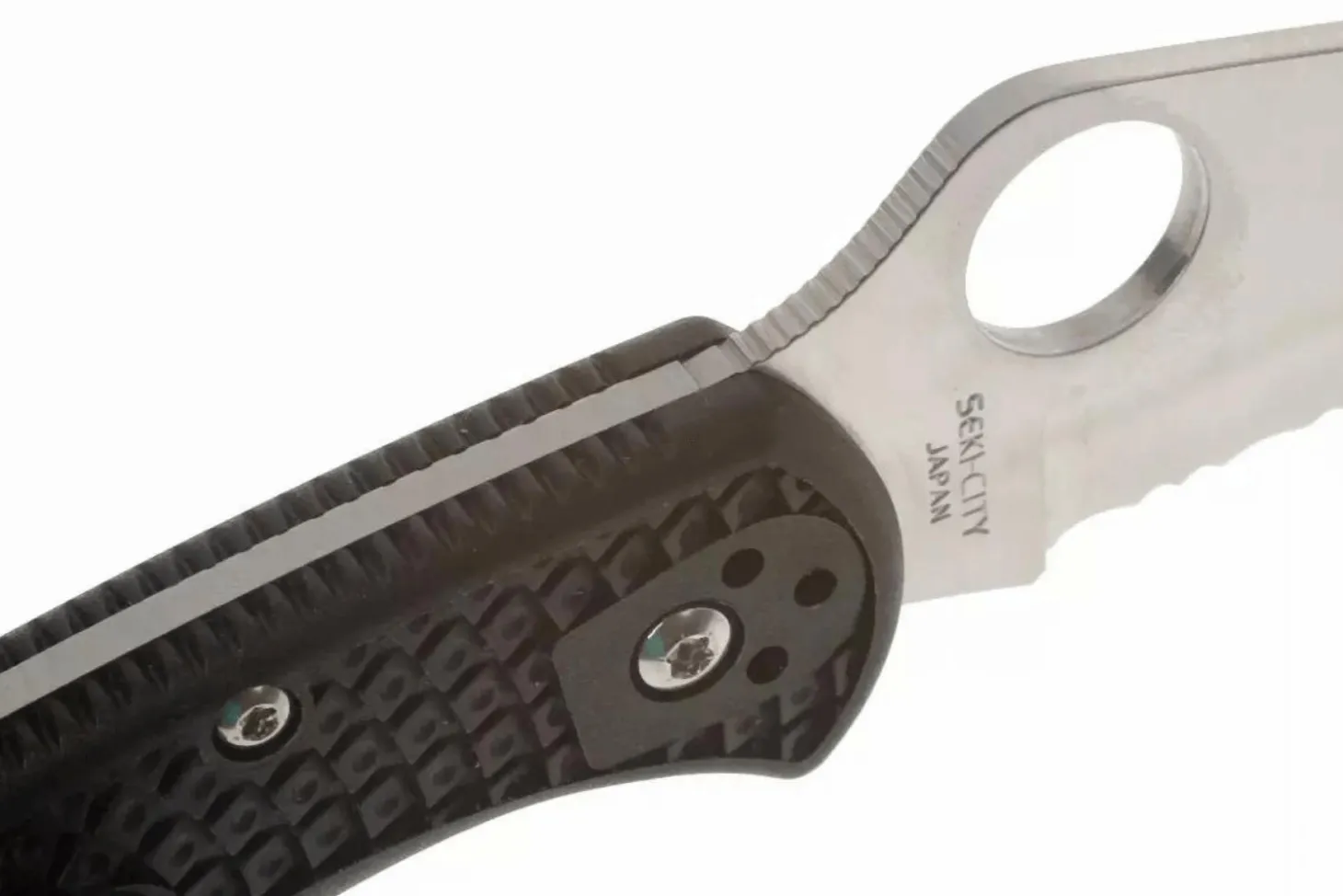 Couteau pliant Spyderco Delica 4 C11SBK denté manche nylon/fibre de verre noir 10,8cm