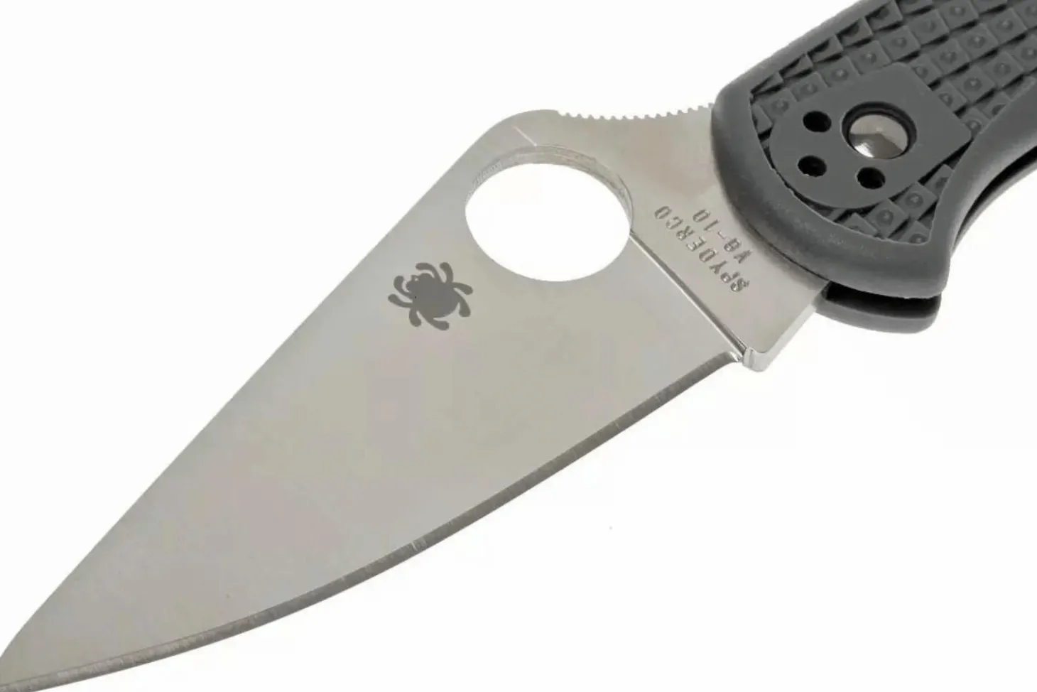 Couteau pliant Spyderco Delica 4 C11FPGY en nylon/fibre de verre gris 10,8cm