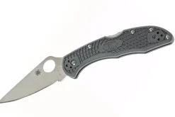 Couteau pliant Spyderco Delica 4 C11FPGY en nylon/fibre de verre gris 10,8cm
