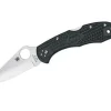 Couteau pliant SPYDERCO DELICA 4 C11PBK 11cm lame lisse