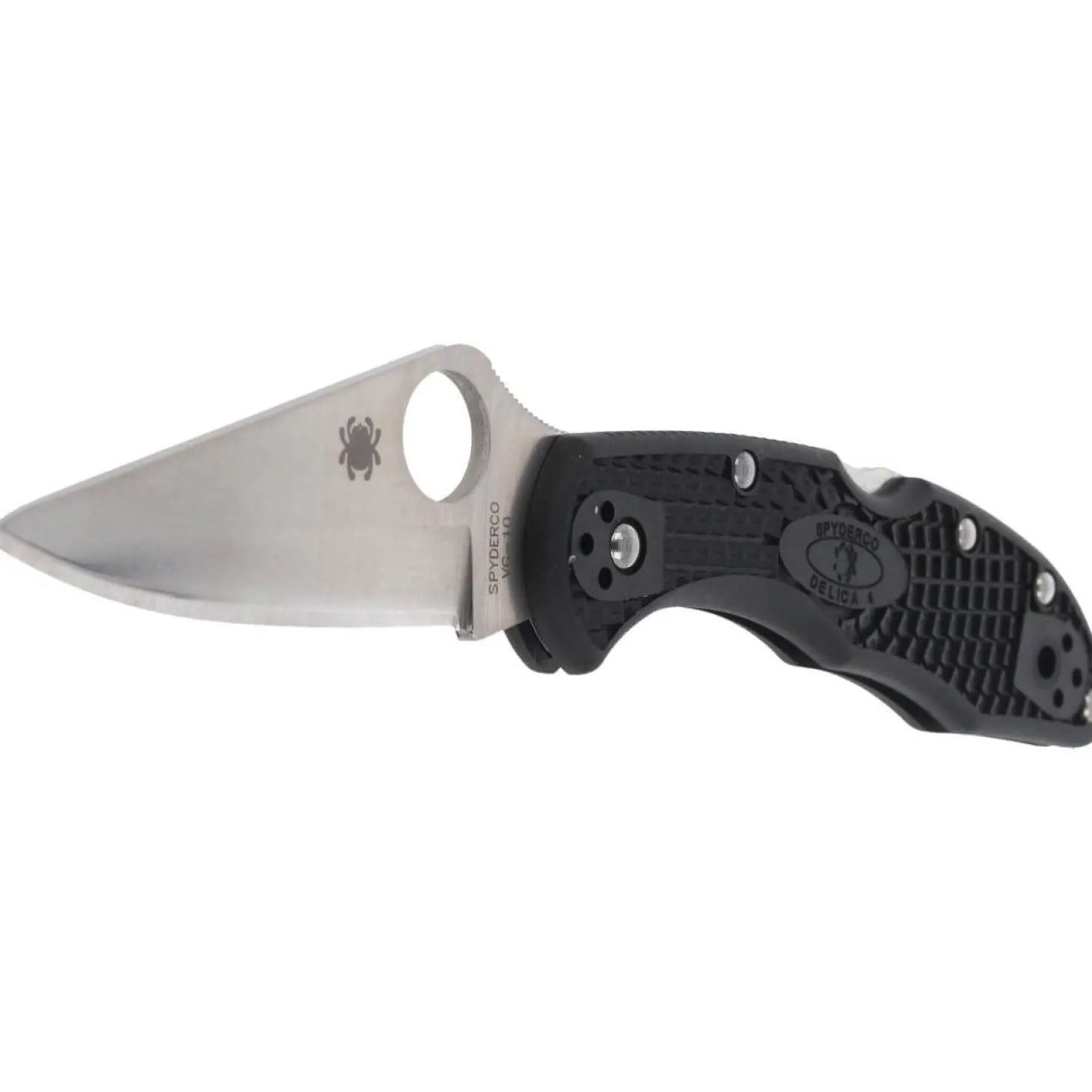 Couteau pliant SPYDERCO DELICA 4 C11PBK 11cm lame lisse