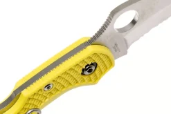 Couteau pliant Spyderco Dragonfly 2 Salt Hawkbill C28SYL2HB manche en nylon/fibre de verre jaune 8,5cm