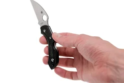 Couteau pliant Spyderco Dragonfly 2 C28FPWCBK2 Wharncliffe manche en nylon/fibre de verre noir 8,5cm