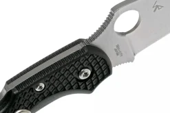 Couteau pliant Spyderco Dragonfly 2 C28FPWCBK2 Wharncliffe manche en nylon/fibre de verre noir 8,5cm