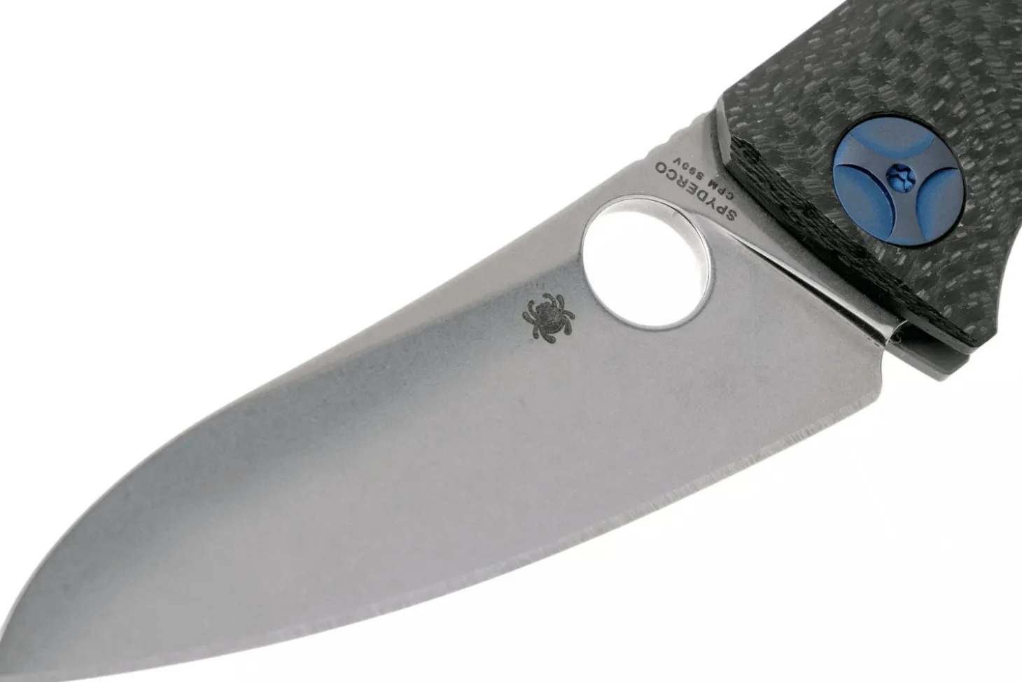Couteau pliant Spyderco Drunken C235CFTIP manche en fibre de carbone/titane 11,7cm