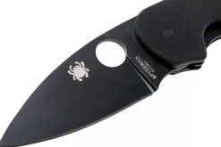 Couteau pliant Spyderco Efficient C216GPBBK manche en G10 lame noire 10,4cm