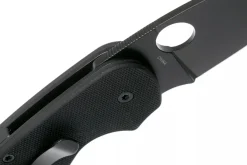 Couteau pliant Spyderco Efficient C216GPBBK manche en G10 lame noire 10,4cm