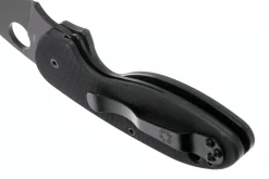 Couteau pliant Spyderco Efficient C216GPBBK manche en G10 lame noire 10,4cm