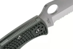 Couteau pliant Spyderco Endura 4 C10PSFG semi denté vert nylon/fibre de verre 12,6cm