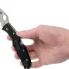 Couteau pliant Spyderco Endura 4 C10FSWCBK Wharncliffe denté nylon/fibre de verre noir 12,6cm