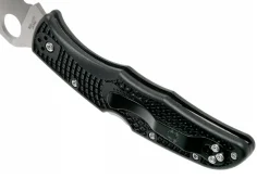 Couteau pliant Spyderco Endura 4 C10FSWCBK Wharncliffe denté nylon/fibre de verre noir 12,6cm