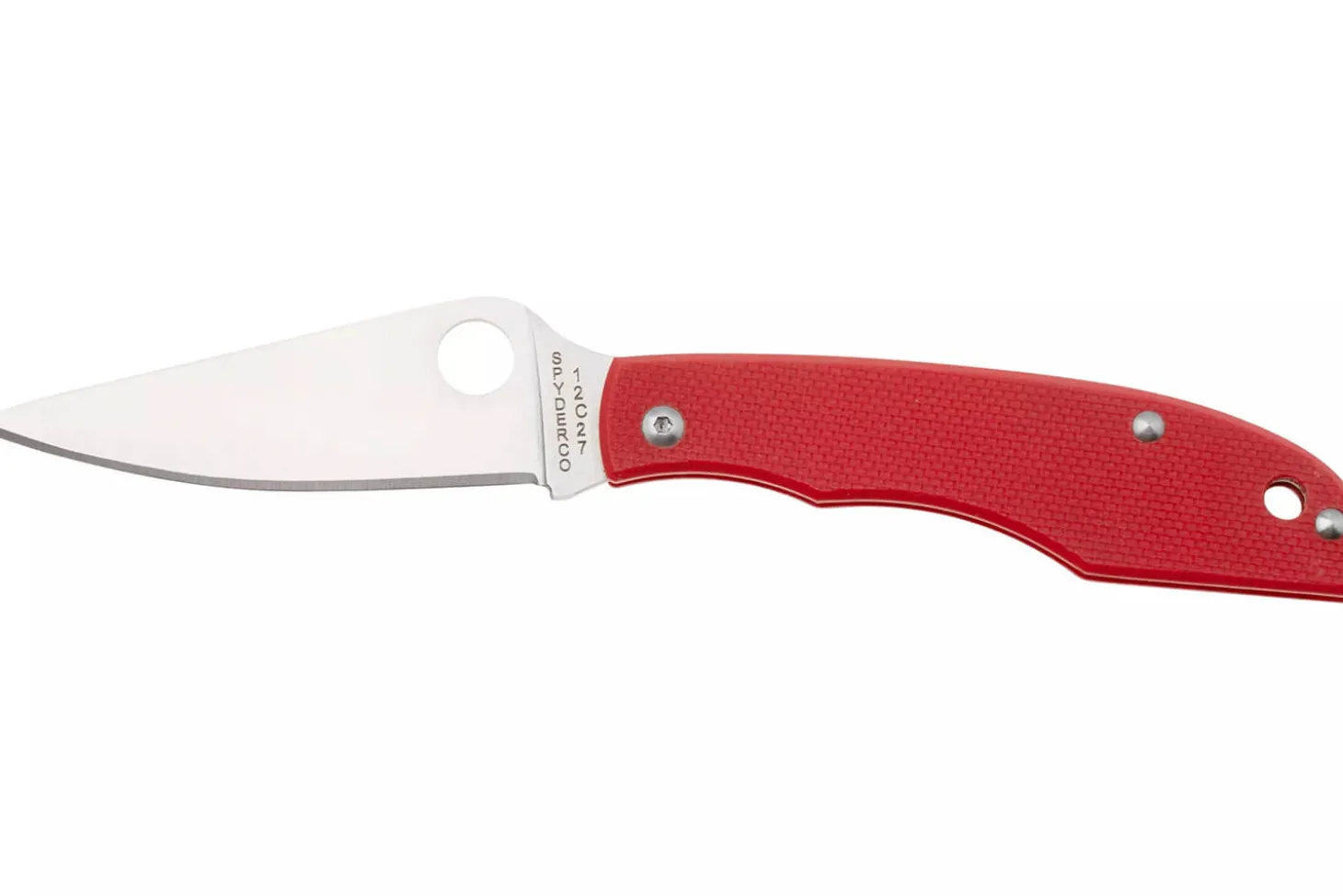Couteau pliant Spyderco Grasshopper C138GRDP manche 7,2cm en G10 rouge