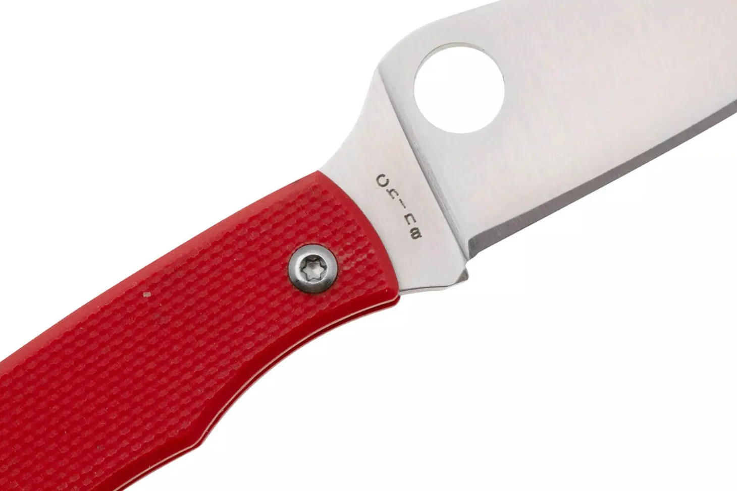 Couteau pliant Spyderco Grasshopper C138GRDP manche 7,2cm en G10 rouge