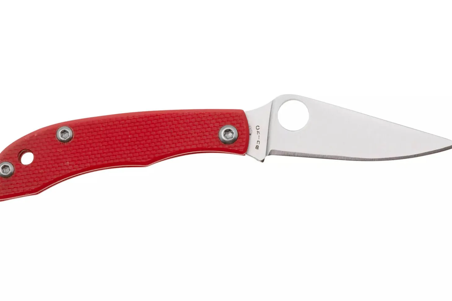 Couteau pliant Spyderco Honeybee C137GRDP manche 5,2cm en G10 rouge