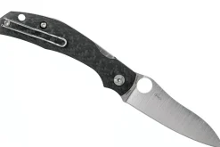 Couteau pliant Spyderco Kapara C241CFP manche en fibre de carbone noir 11,9cm