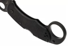 Couteau pliant Spyderco Karahawk C170GBBKP manche en G10 tout noir 11,4cm