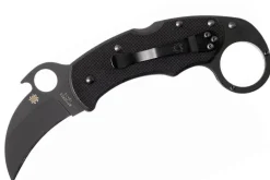 Couteau pliant Spyderco Karahawk C170GBBKP manche en G10 tout noir 11,4cm