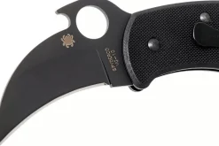 Couteau pliant Spyderco Karahawk C170GBBKP manche en G10 tout noir 11,4cm