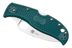 Couteau pliant Spyderco LeafJumper C262SBLK390 lame dentée manche nylon / fibre de verre bleu 11,3cm