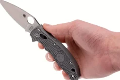Couteau pliant Spyderco Manix 2 Maxamet C101PGY2 en copolymère/fibre de verre gris 11,8cm