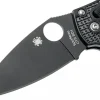 Couteau pliant Spyderco Manix 2 C101PBBK2 manche en nylon/fibre de verre noir 11,8cm