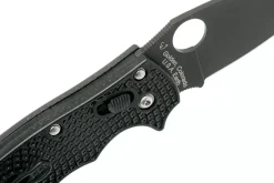 Couteau pliant Spyderco Manix 2 C101PBBK2 manche en nylon/fibre de verre noir 11,8cm