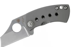 Couteau pliant Spyderco McBee C236TIP manche en titane gris argenté 5,7cm