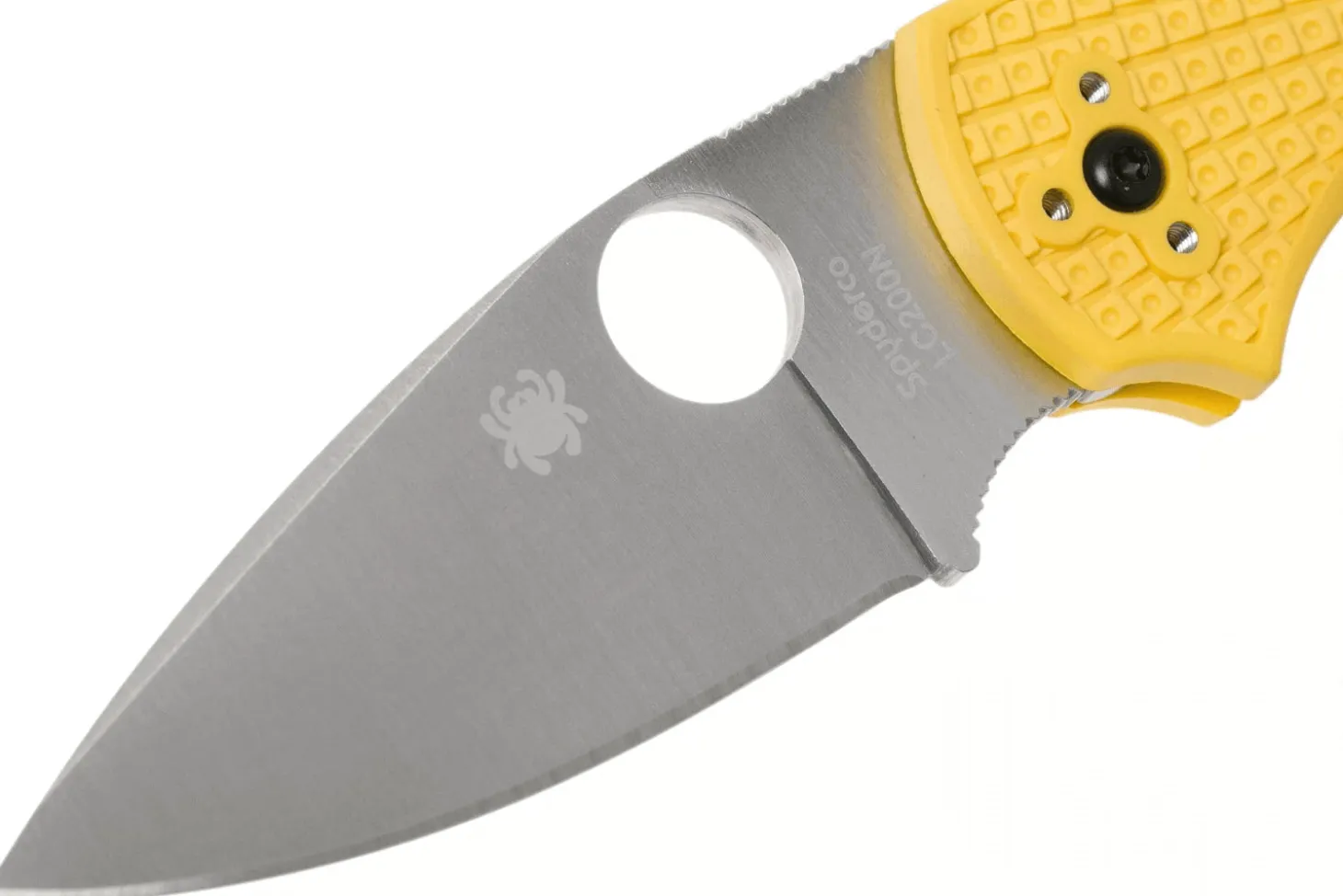 Couteau pliant Spyderco Native 5 C41PYL5 manche en nylon/fibre de verre jaune 10,2cm