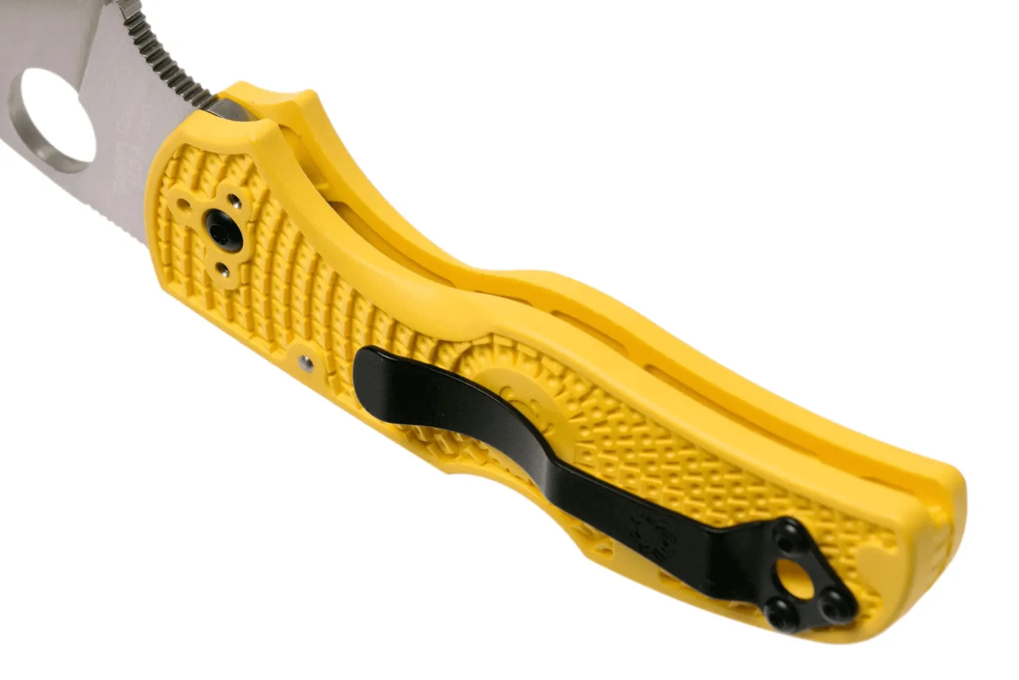 Couteau pliant Spyderco Native 5 C41PYL5 manche en nylon/fibre de verre jaune 10,2cm
