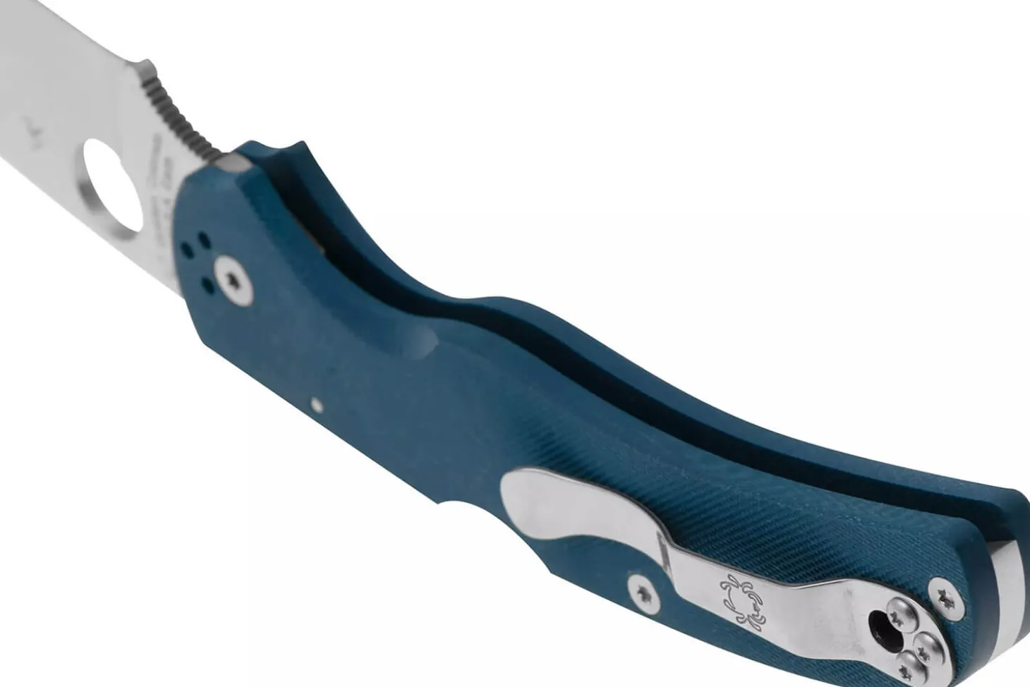 Couteau pliant Spyderco Native Chief C244GPCBL manche 13,2cm en G10 bleu cobalt