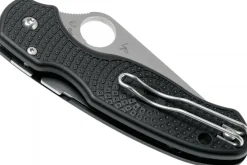 Couteau pliant Spyderco Para 3 C223PBK manche en nylon/fibre de verre noir 10,9cm