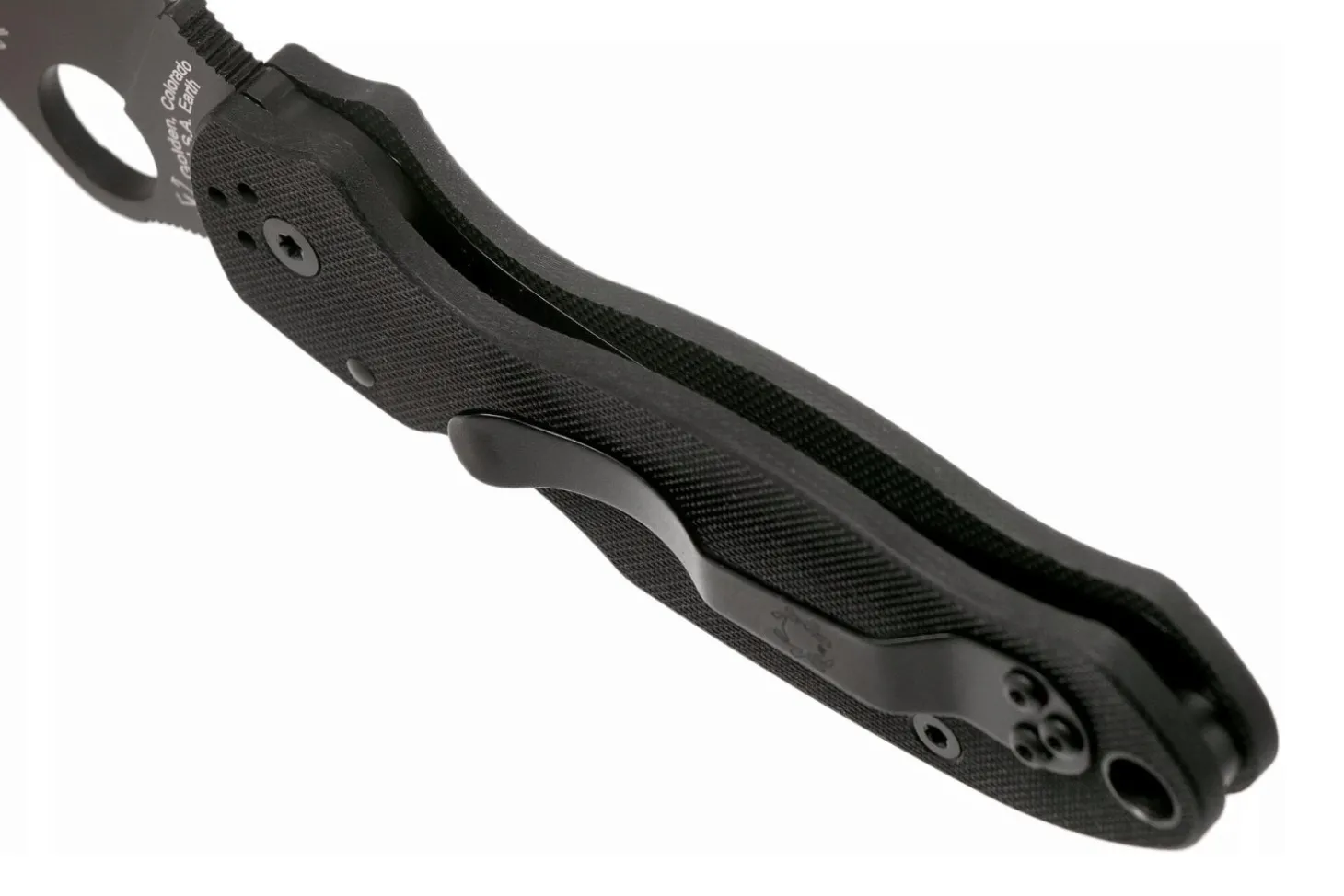Couteau pliant Spyderco Para 3 C223GPBK lame noire manche en G10 10,9cm