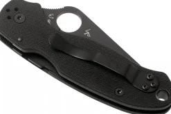 Couteau pliant Spyderco Para 3 C223GPBK lame noire manche en G10 10,9cm