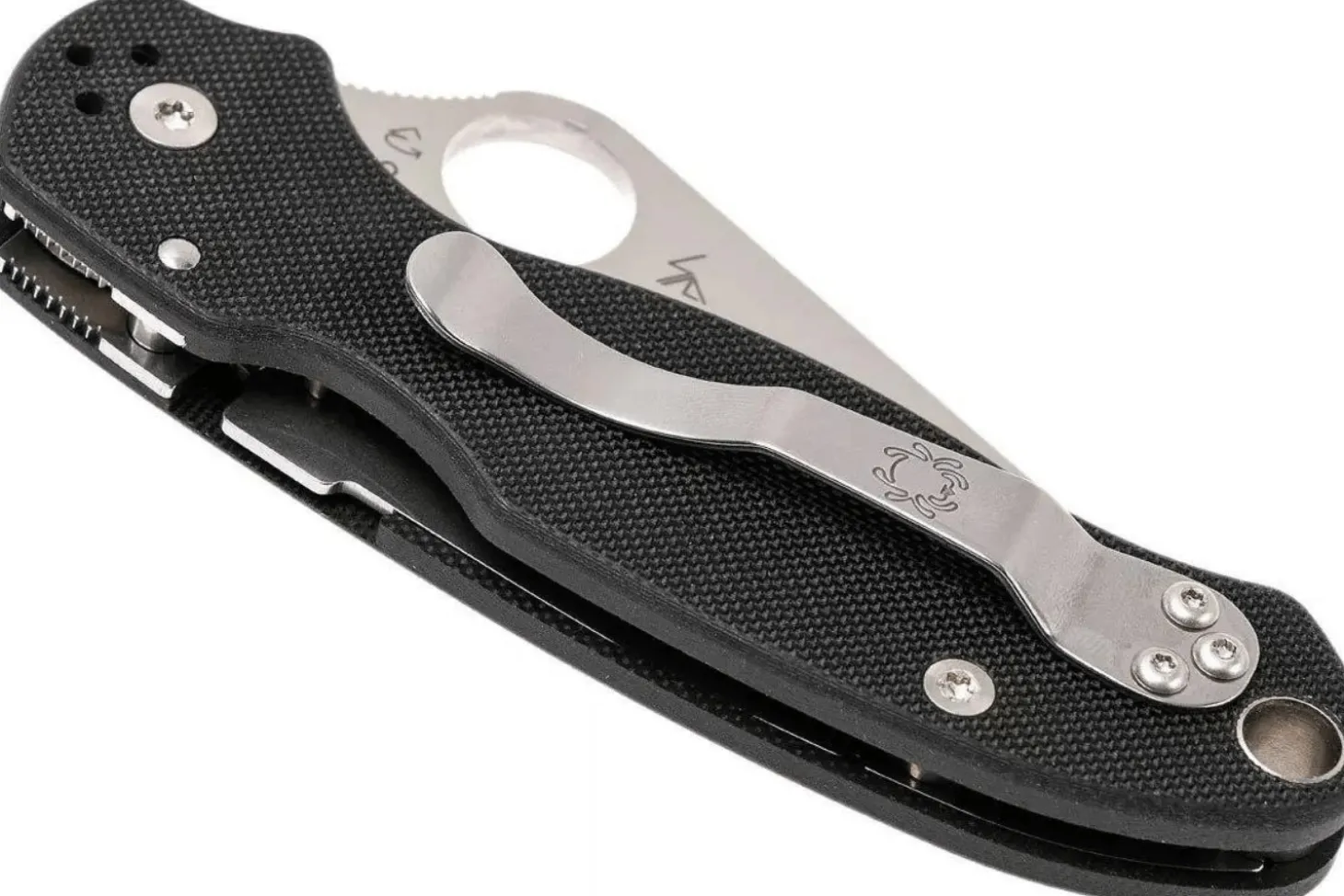 Couteau pliant Spyderco Para 3 C223GPS lame semi-dentée manche en G10 10,9cm