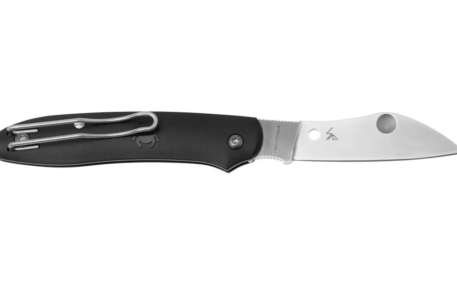 Couteau pliant Spyderco Roadie XL C267BKP manche 9,6cm noir en nylon et fibres de verre