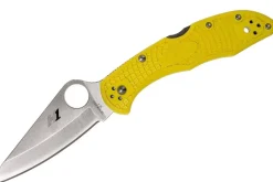 Couteau pliant Spyderco Salt 2 C88PYL2 manche en nylon/fibre de verre jaune 10,8cm