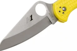 Couteau pliant Spyderco Salt 2 C88PYL2 manche en nylon/fibre de verre jaune 10,8cm