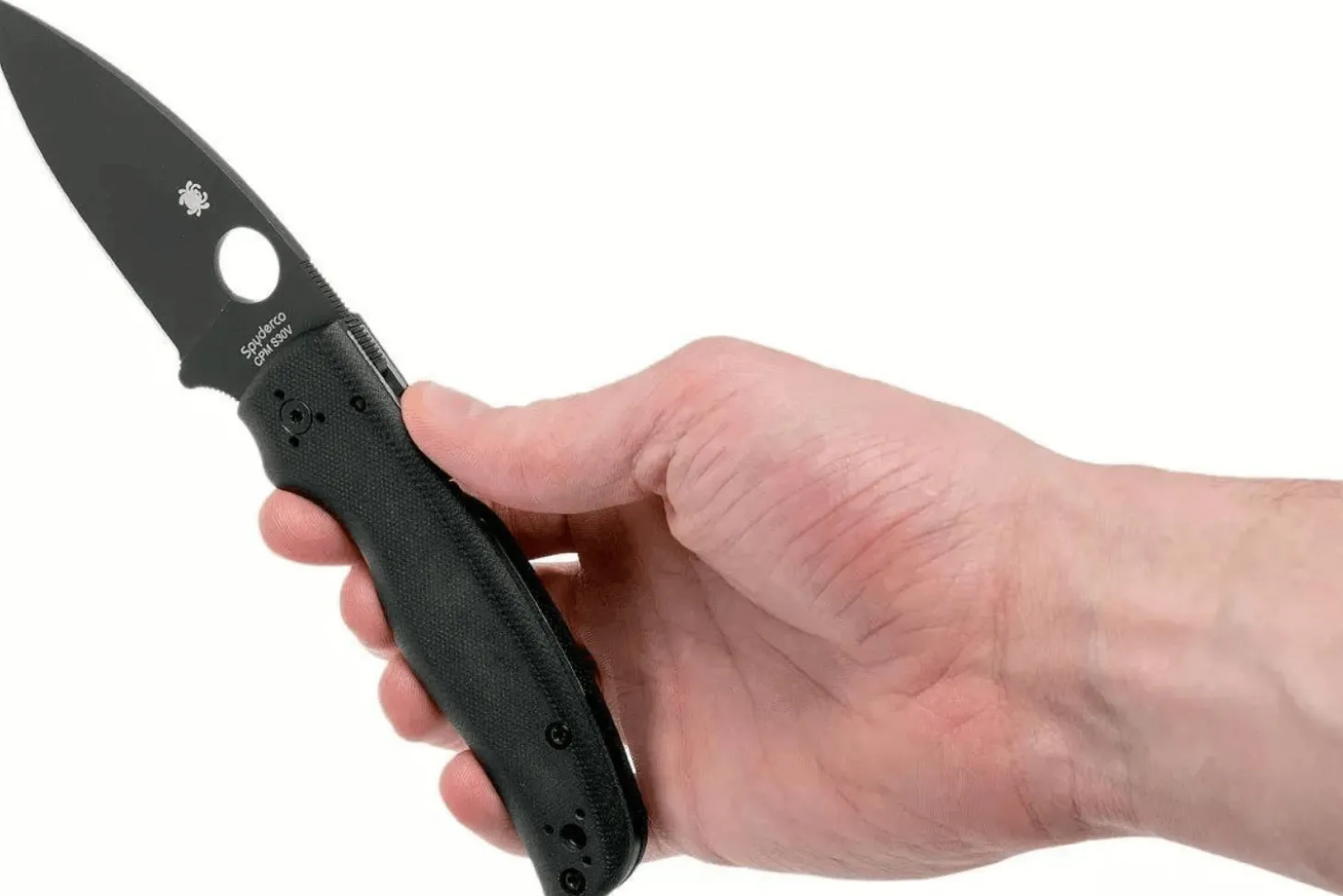 Couteau pliant Spyderco Shaman C229GPBK lame noire manche en G10 11,9cm