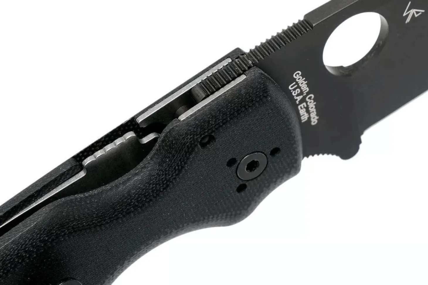 Couteau pliant Spyderco Shaman C229GPBK lame noire manche en G10 11,9cm
