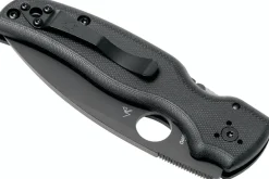Couteau pliant Spyderco Shaman C229GPBK lame noire manche en G10 11,9cm