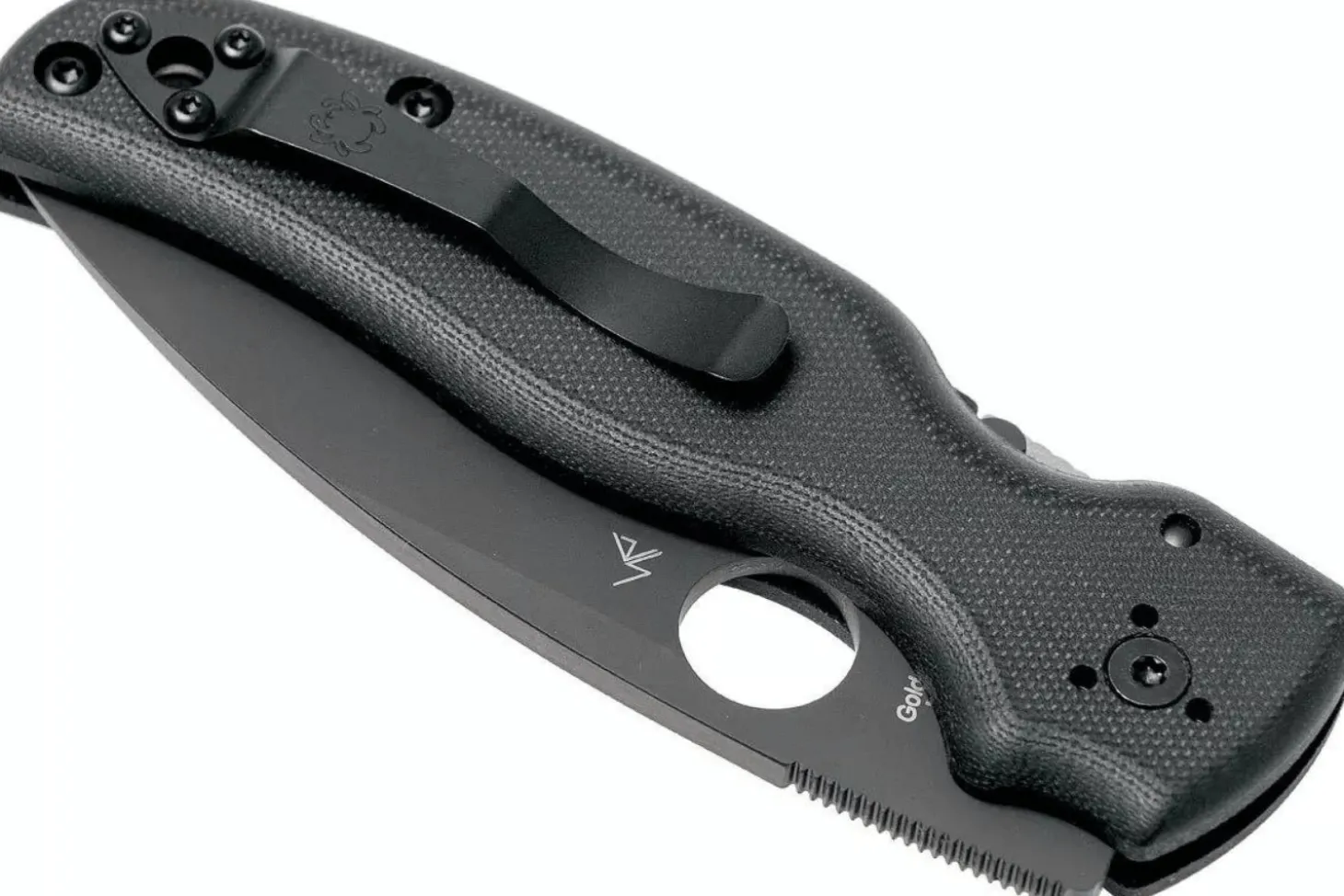 Couteau pliant Spyderco Shaman C229GPBK lame noire manche en G10 11,9cm