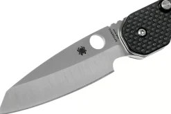Couteau pliant Spyderco Smock C240CFP manche en fibre de carbone/G10 noir 11,5cm