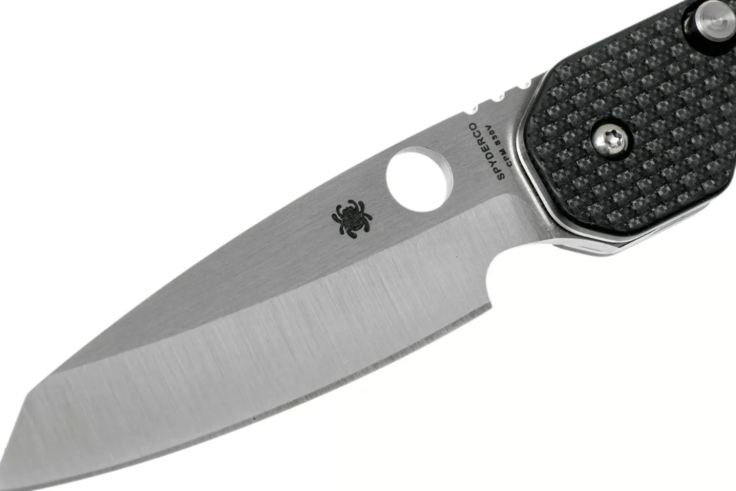 Couteau pliant Spyderco Smock C240CFP manche en fibre de carbone/G10 noir 11,5cm